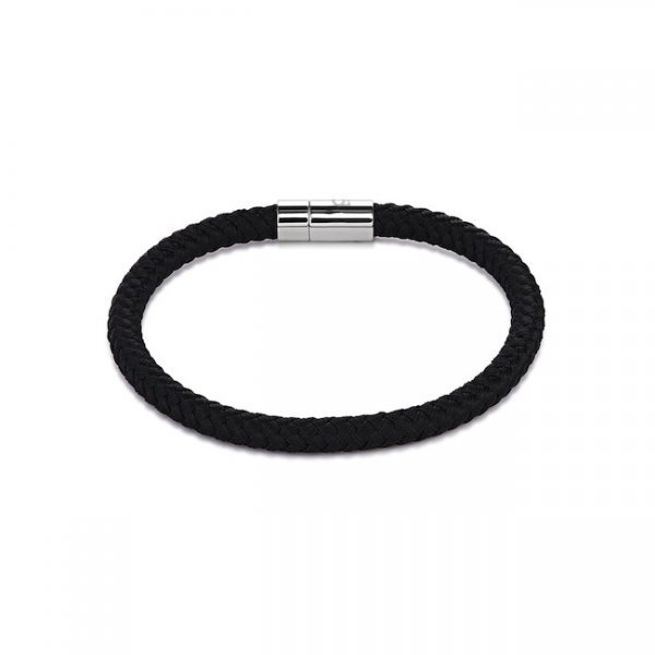 Coeur de Lion Fekete textil karkötő 0115/31-1300