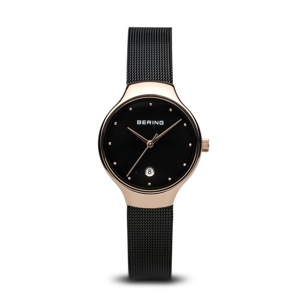 Bering Classic fekete rozé női óra dátumkijelzővel 13326-262