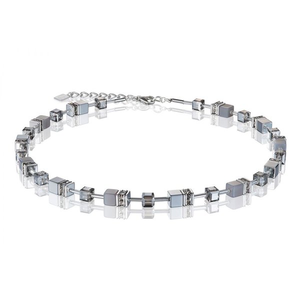 Coeur de Lion GeoCUBE achát hematit nyaklánc 4017/10-1220