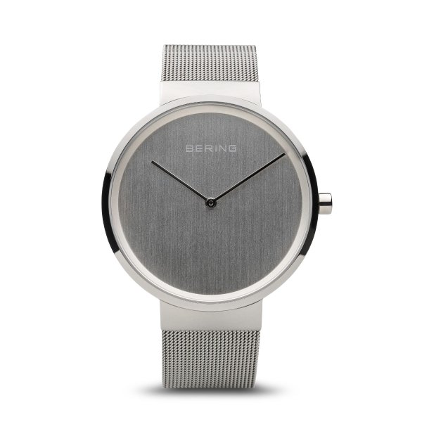Bering Classic férfi óra fém szíjjal ezüst számlappal 14539-000