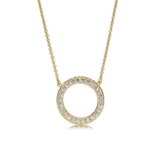 Pandora ékszer A Pandora szívei Shine nyaklánc 367121CZ-45
