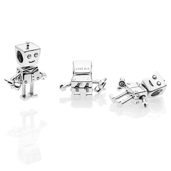 Pandora ékszer Rob robot ezüst charm 797819