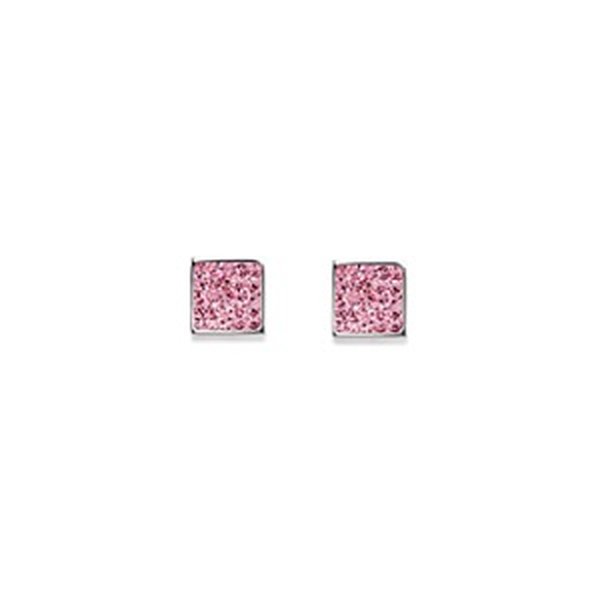 Coeur de Lion Rózsaszín swarovski kristály bedugós fülbevaló 0117/21-1900