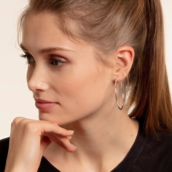 Thomas Sabo Klasszikus közepes karika ezüst fülbevaló CR646-001-21