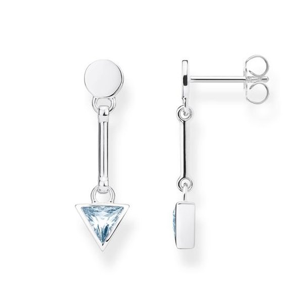 Thomas Sabo Kék háromszög függő ezüst fülbevaló H2038-009-31