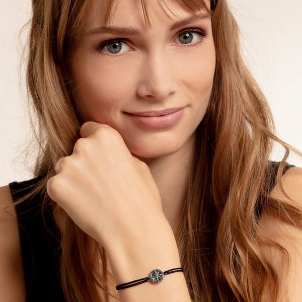 Thomas Sabo Textil karkötő iránytűvel gyöngyházzal LS085-907-11-L22