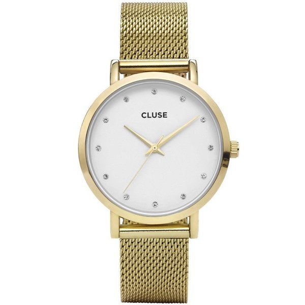 Cluse Pavane arany fehér női óra CL18302