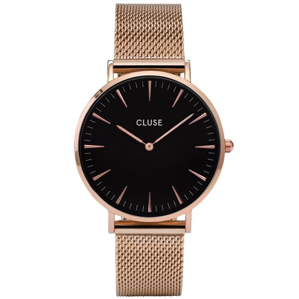 Cluse La Bohéme rozé fekete női óra CW0101201003