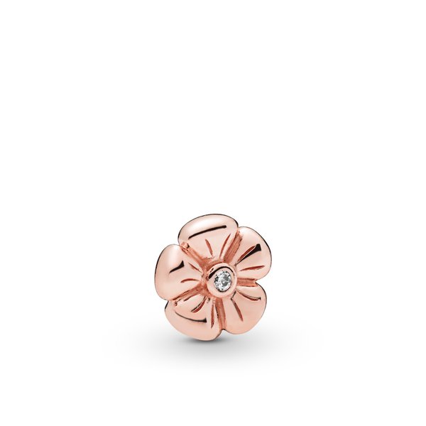 Pandora ékszer Klasszikus virág rozé petite medálelem 787898CZ