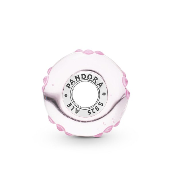 Pandora ékszer Rózsás muránói üveg charm 797901