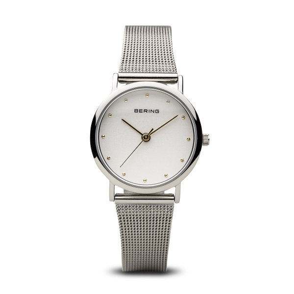 Bering Classic acél női óra arany mutatókkal 13426-001