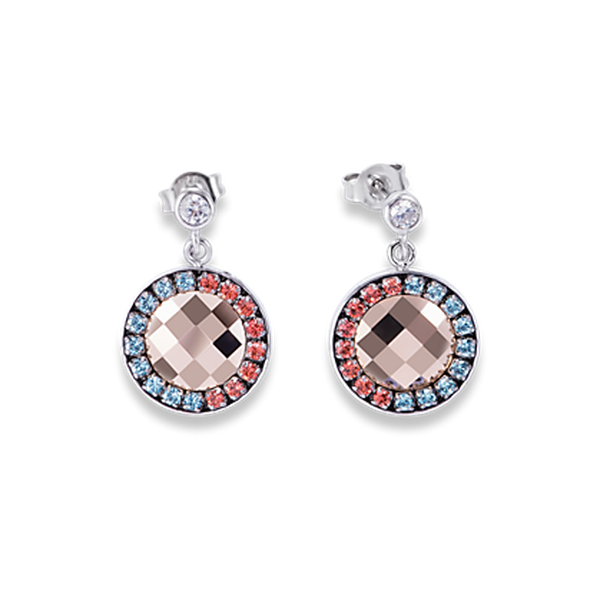 Coeur de Lion Swarovski kristályos függő fülbevaló 4954/21-2003