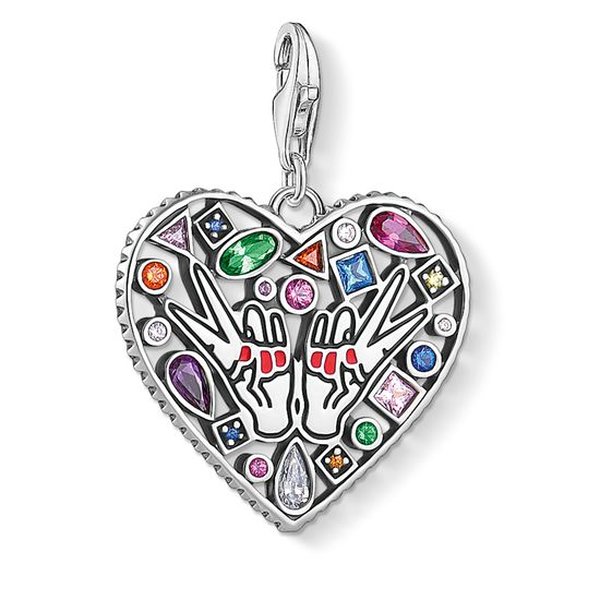 Thomas Sabo Szerelem és béke ezüst charm 1745-314-7