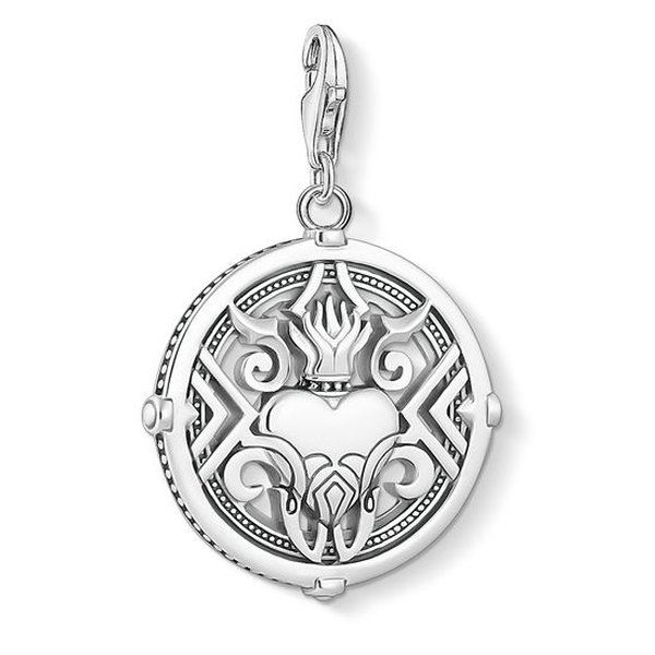 Thomas Sabo Lángoló szív ezüst charm 1748-637-21