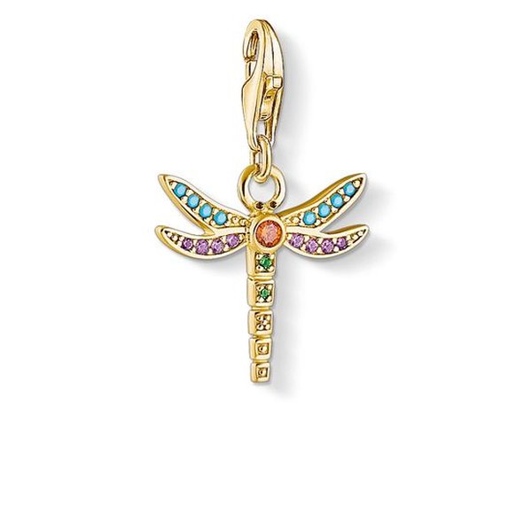 Thomas Sabo Arany szitakötő charm 1758-974-7