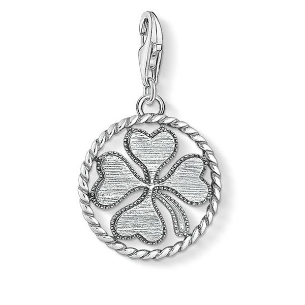 Thomas Sabo Feketített lóhere ezüst charm 1759-637-21
