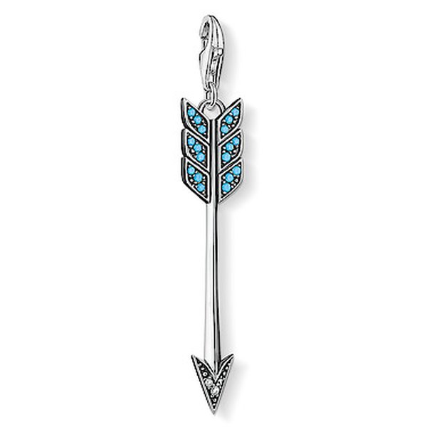 Thomas Sabo Türkiz nyíl ezüst charm Y0060-347-17