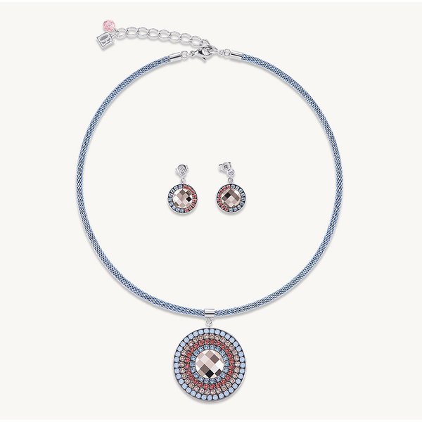 Coeur de Lion Kék mesh szett swarovski kristállyal CL0009