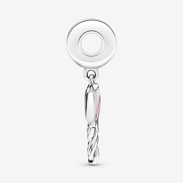 Pandora ékszer Szívecskés ezüst charm tűzzomáccal 798076CZ