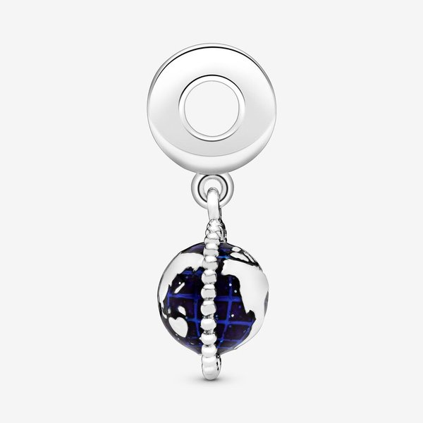Pandora ékszer Forgó földgömb ezüst charm 798021CZ