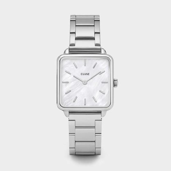 Cluse La Tetragona ezüst óra CL60025S