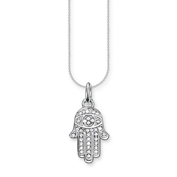 Thomas Sabo Ezüst nyaklánc Fatima keze medállal SCKE150063
