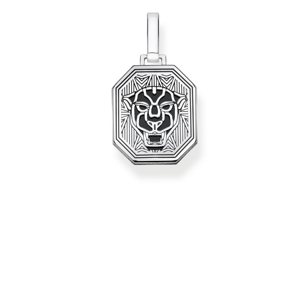 Thomas Sabo Fekete macska ezüst medál PE862-698-11