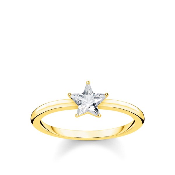 Thomas Sabo Csillogó csillag arany gyűrű 