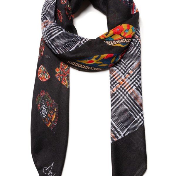Desigual Mandala patch fekete sál 19WAWA16F