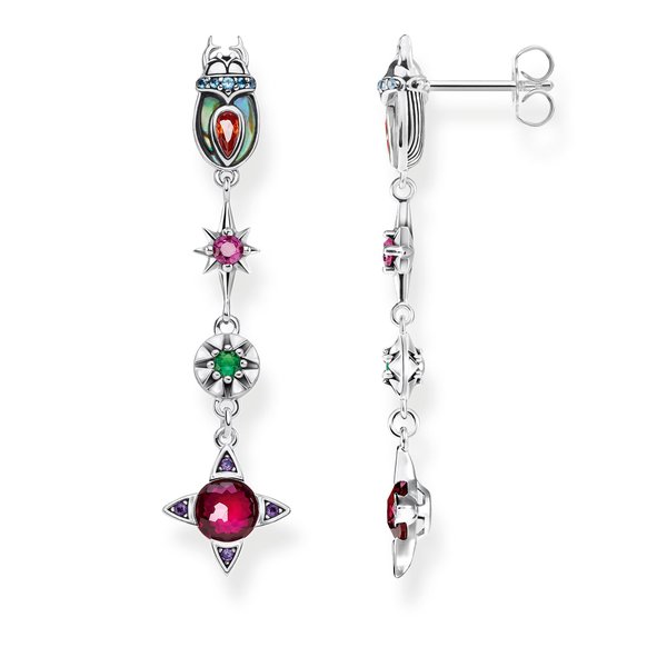 Thomas Sabo Színes szkarabeusz ezüst fülbevaló H2074-964-7