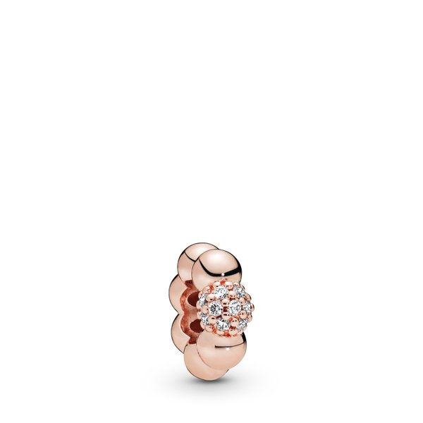 Pandora ékszer Gömbök és pávé rozé spacer 788310CZ