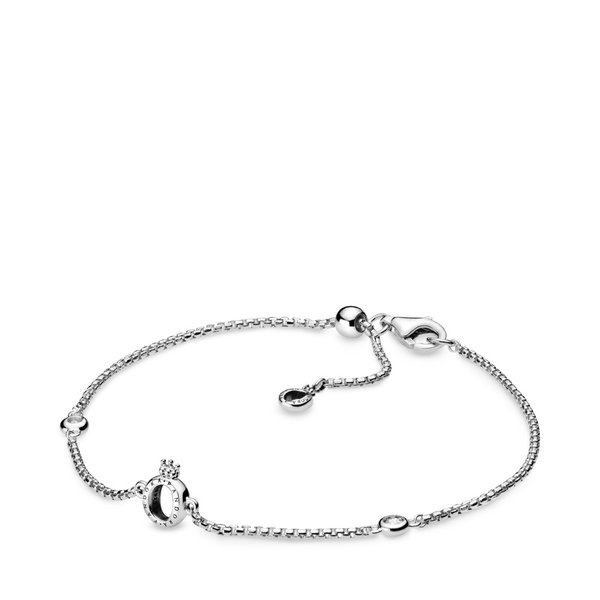 Pandora ékszer Koronás O ezüst karkötő 598276CZ-20