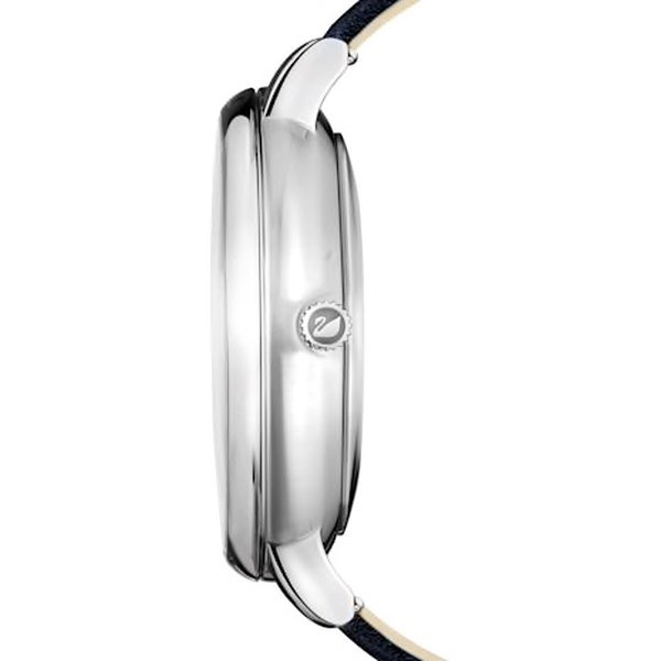 Swarovski Crystal Lake ezüst kék bőr szíjas óra 5416006
