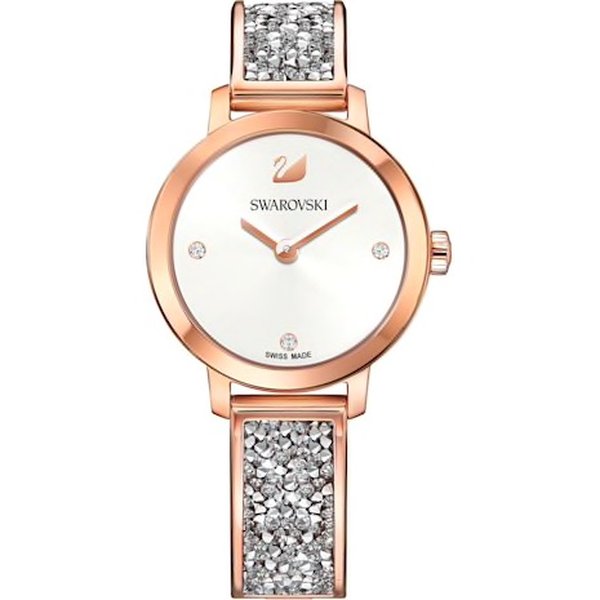 Swarovski Cosmic Rock fehér rozé szíjas óra 5376092