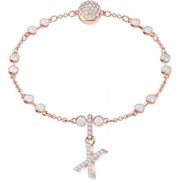Swarovski X betű rozé charm 5440510