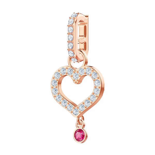 Swarovski Szív rozé charm 5441398