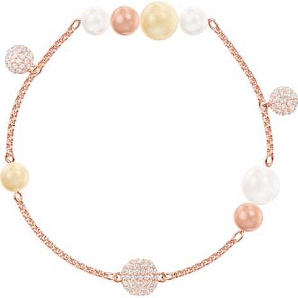 Swarovski Remix rozé karkötő multikolor swarovski gyönggyel 