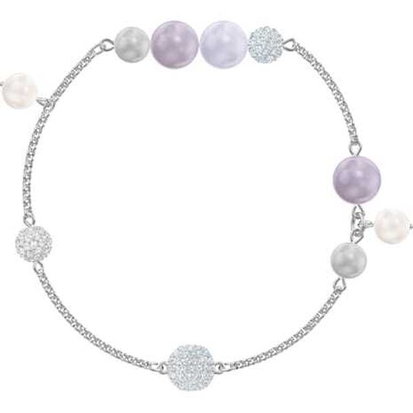 Swarovski Remix karkötő lila multikolor swarovski gyönggyel 