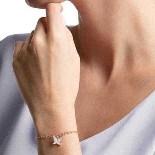 Swarovski Remix Lilia rozé karkötő swarovski pillangóval 