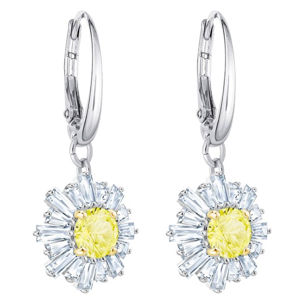 Swarovski Ezüst színű függő fülbevaló swarovski napsugárral 5479914