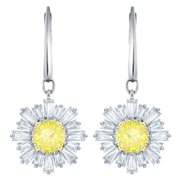 Swarovski Ezüst színű függő fülbevaló swarovski napsugárral 5479914