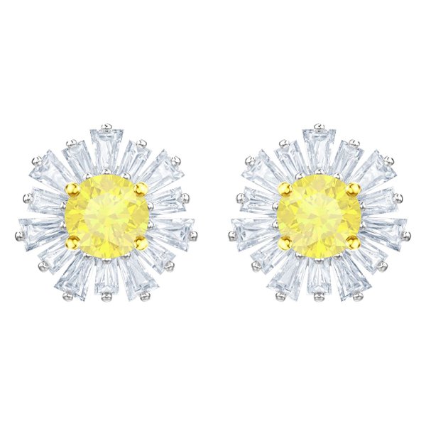Swarovski Ezüst színű fülbevaló swarovski napsugárral 5459591