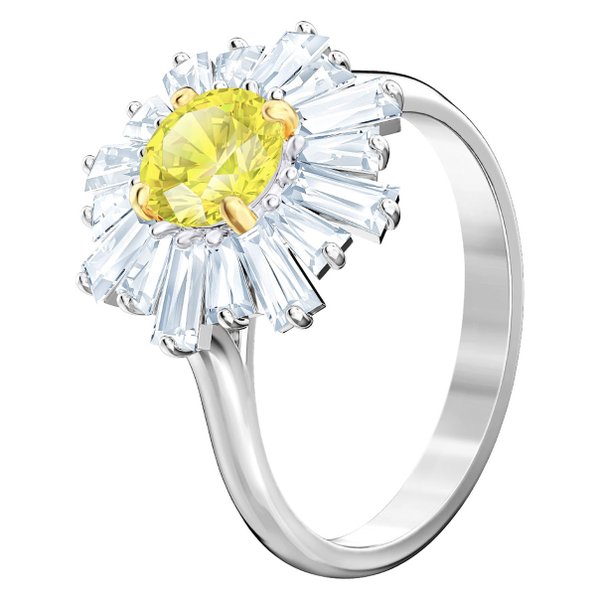 Swarovski Ezüst színű gyűrű swarovski napsugárral 
