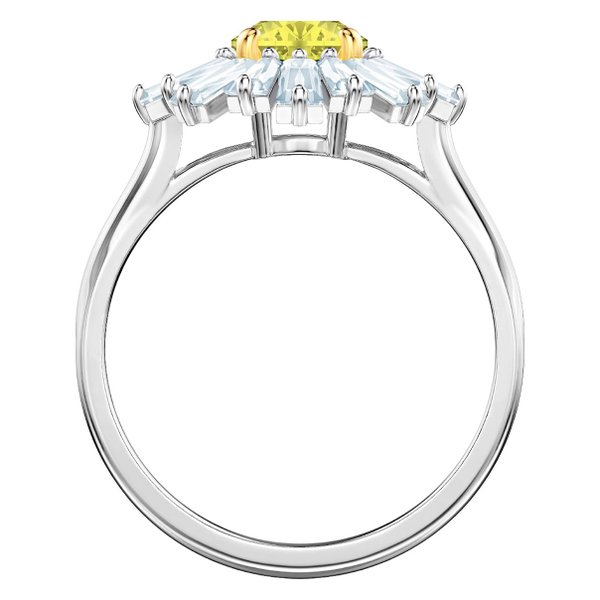 Swarovski Ezüst színű gyűrű swarovski napsugárral 