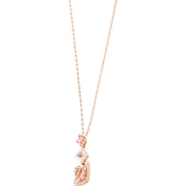 Swarovski Rozé nyaklánc ragyogó swarovski hattyú medállal 5473024