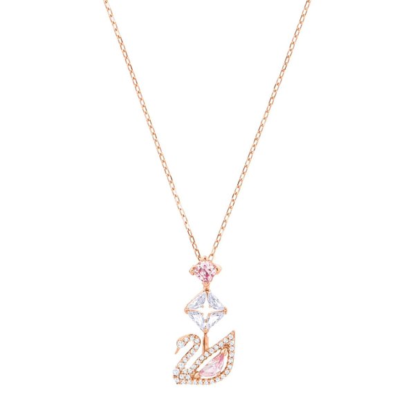 Swarovski Rozé nyaklánc ragyogó swarovski hattyú medállal 5473024