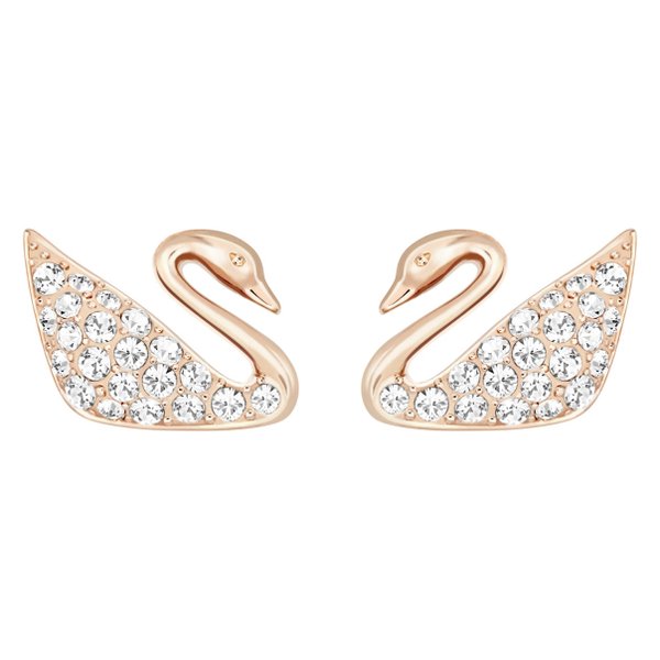 Swarovski Rozé fülbevaló swarovski hattyúval 5144289