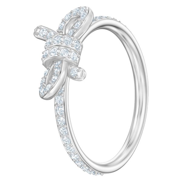 Swarovski Ezüst színű gyűrű swarovski masnival 