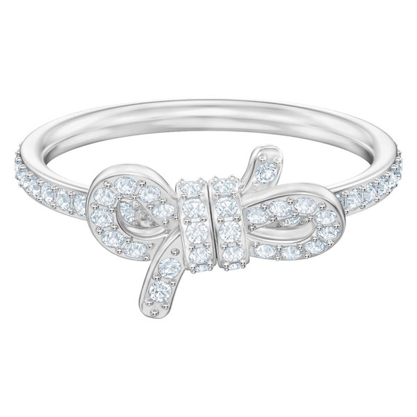 Swarovski Ezüst színű gyűrű swarovski masnival 