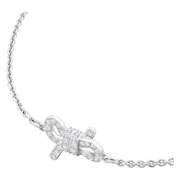 Swarovski Ezüst színű karkötő swarovski masnival 5469983